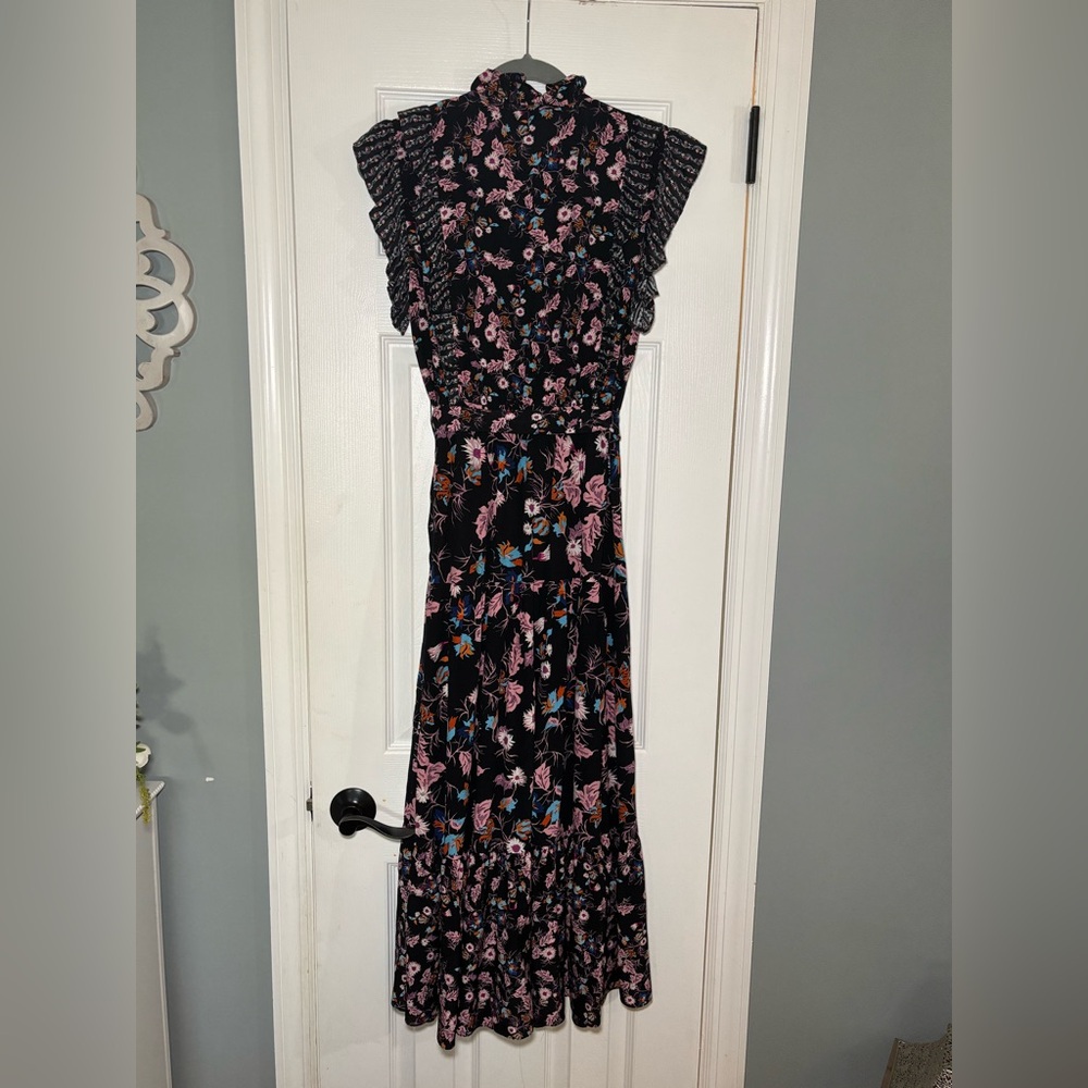 Sandro Bouna Sleeveless Floral-Print Midi Dress - Picture 5 of 10